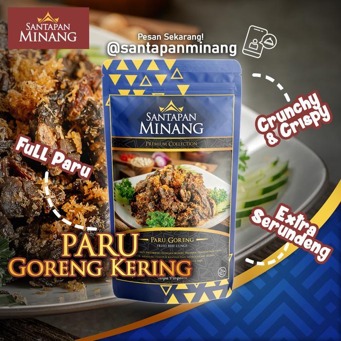 Santapan Minang Paru Goreng Kering Asli Padang 200 gram