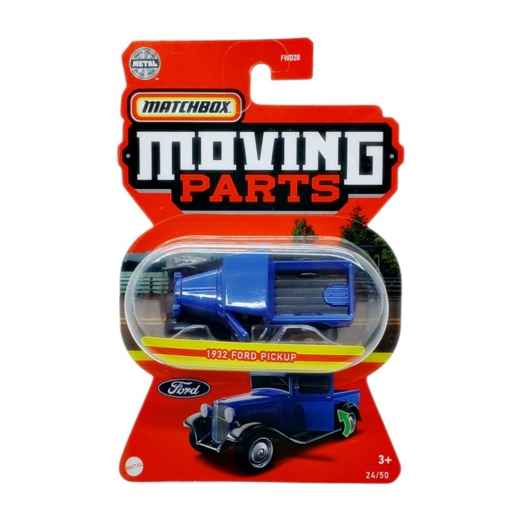 Matchbox Moving Parts 1932 Ford Pickup Blue - 938B - Original Mattel