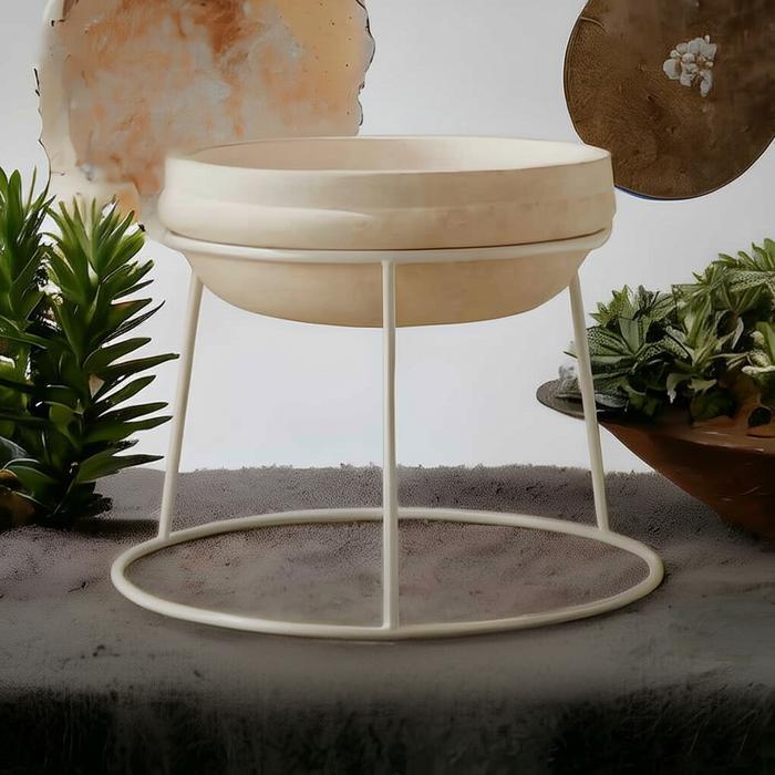 BESI 6 MM standing pot lingkaran bolak balik / dudukan pot lingkaran / rak bunga besi / rak pot tana