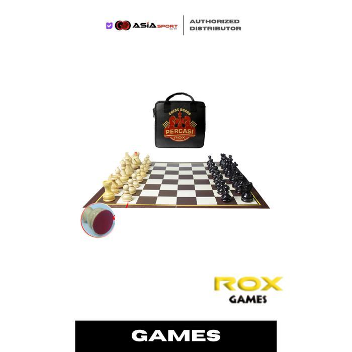Chess Rox Wood Percasi | Papan Catur | Papan Catur Kayu Percasi MLG-01 L.4