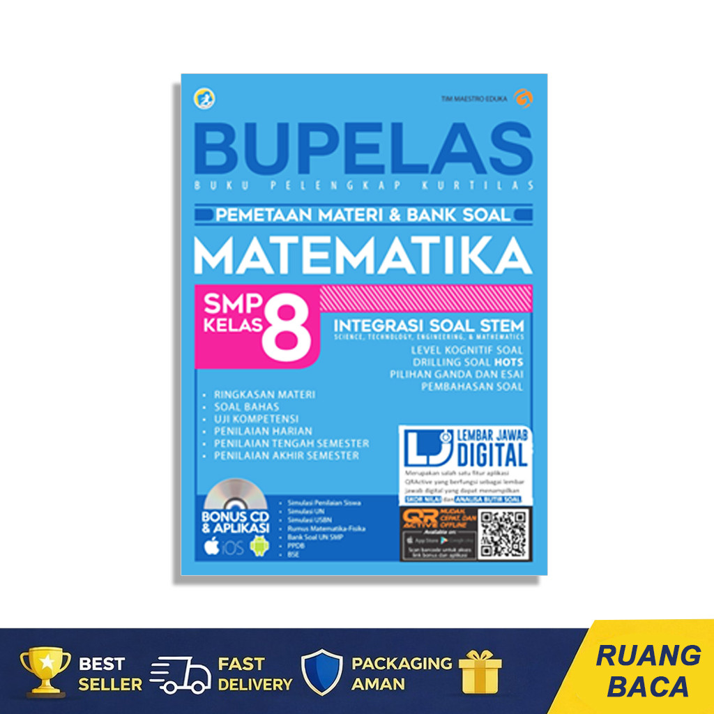 BUKU PELAJARAN SMP - BUPELAS PEMETAAN MATERI & BANK SOAL MATEMATIKA SMP KELAS 8