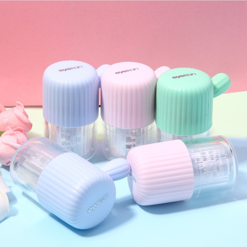 Eyekan Alat Pembersih Softlens Steamer Tarik Manual Dua Arah Model Kaktus Mesin Pencuci Kontak Lensa