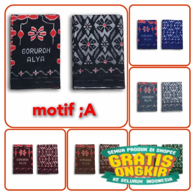 sarung goyor printing GORUROH ALYA/ pakaian pria lainnya