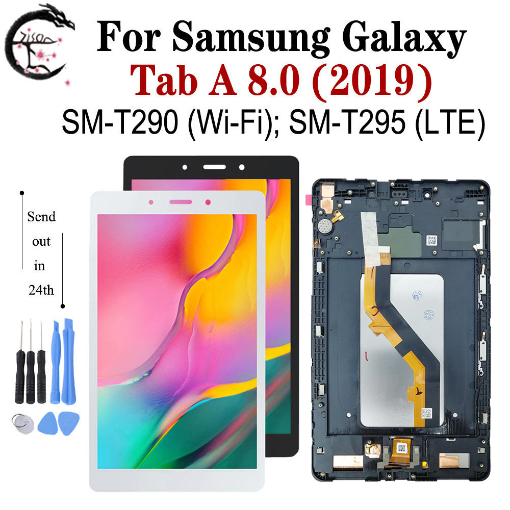 T290 T295 LCD With Frame For Samsung Galaxy Tab A 8.0 2019 SM-T290 SM-T295 spaly Screen Tou Panel gi
