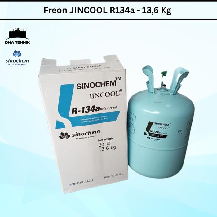 Freon Jincool Sinochem R134a - Freon mobil kulkas freezer R134a - Jincool R134A 13,6 Kg