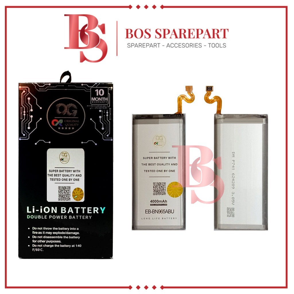 Bos Sparepart ITC Cempaka - BATERAI OGS SAMSUNG NOTE 9 / N960 / N960F / N960U / EB-BN965ABU ORI 100 