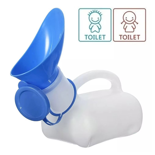 Vispot Portable Pispot Orang Tua Urinal Bottle Travel Potty Pria Wanita 1L - Y1000