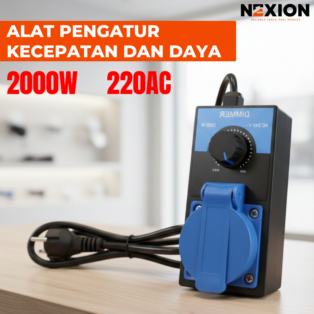 Dimmer Speed Control 2000W Pengatur Kecepatan Gerinda Dimmer Gerinda 2000 Watt AC 220V