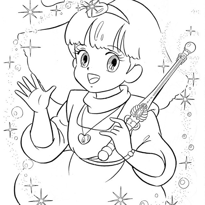 10 LEMBAR kertas mewarnai, GAMBAR MEWARNAI tema MINKY MOMO