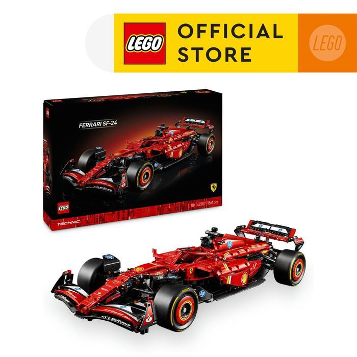 LEGO Technic 42207 Ferrari SF-24 F1 Car (1,361 Pieces) Mainan Susunan Balok (18 Tahun+)