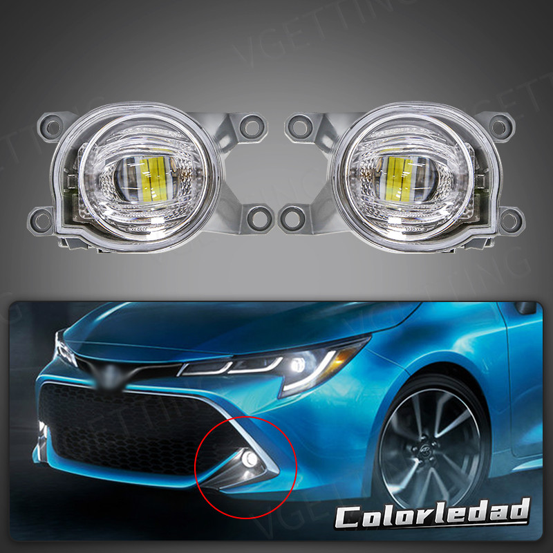 Lampu Kabut Mobil Untuk Toyota CHR Levin Corolla L LE XLE Hatchback Yaris Fortuner Hilux Revo SW4 20