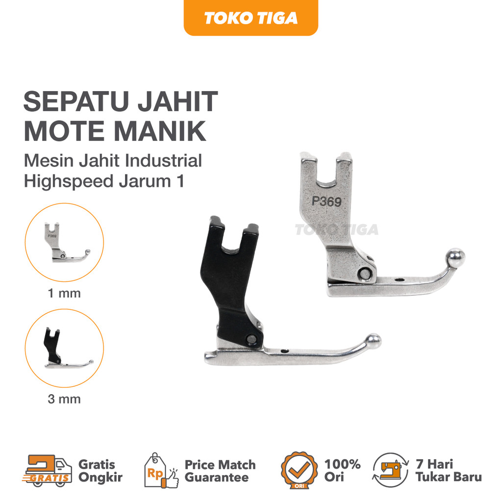 Sepatu Jahit Mote Manik Kebaya Pengantin P-369 / P369 Jahit Payet Kebaya Mesin Industri Jarum 1