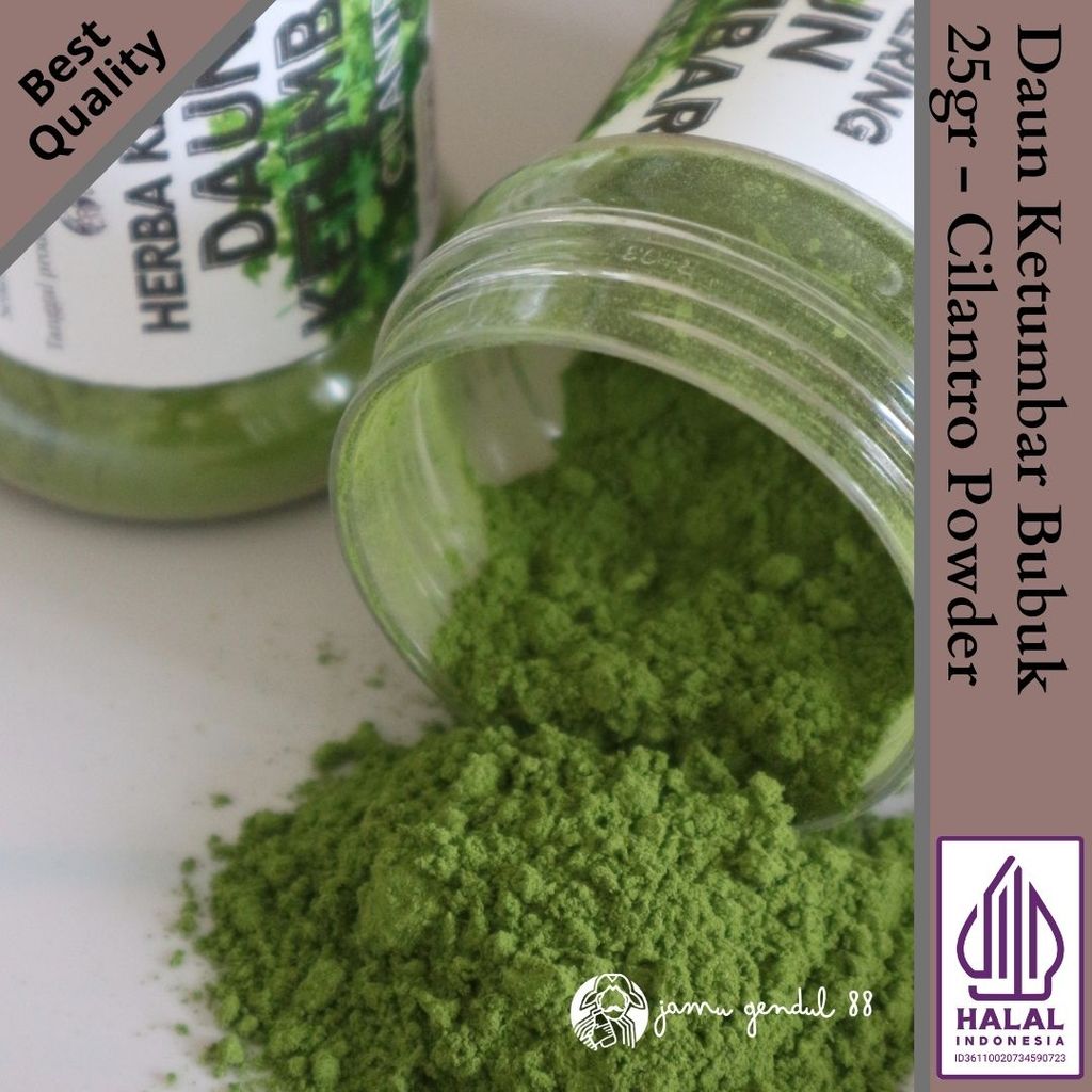 Daun Ketumbar Bubuk - Dried Cilantro Powder - High Quality Spice Powder by Jamu Gendul 88