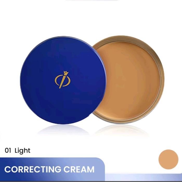 INEZ Contour Plus Correcting Cream/ Foundation /Concealer/ Foundation Padat / Bedak Basah - 01. Ligh