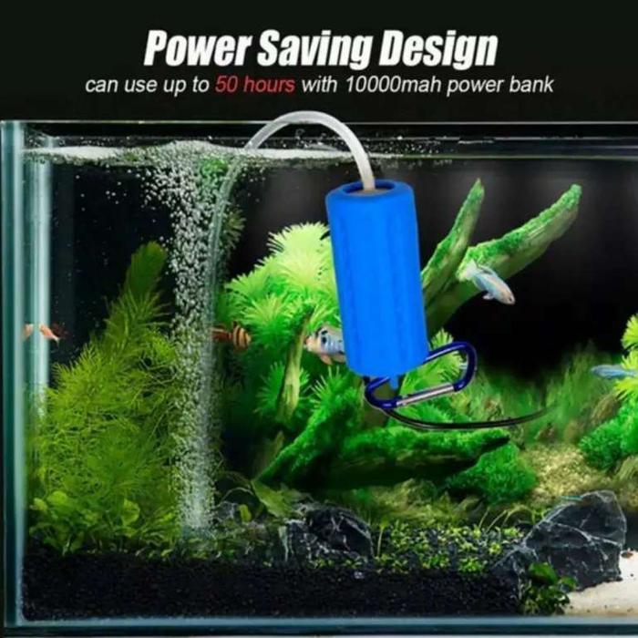 Aerator USB Pompa Udara Aquarium mini Emergency mancing oksigen oxygen