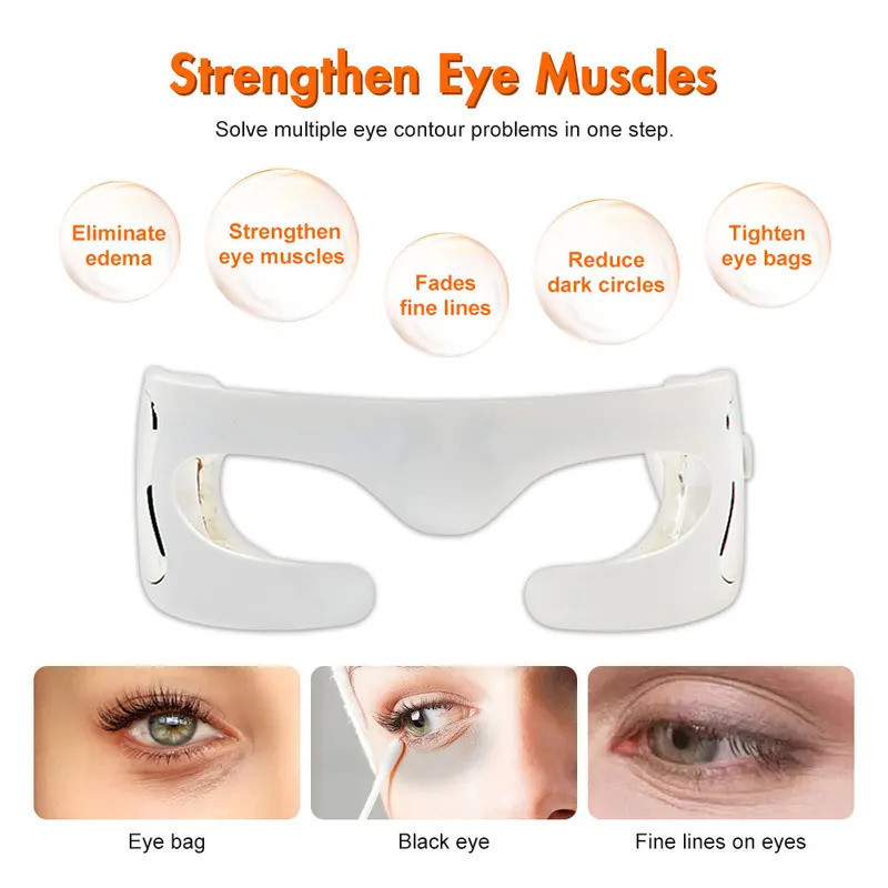 Electric Eye Massager trument Vibration Eye Mask LED Photon Therapy Eye Bag Wrinkle Removal Fatigue 