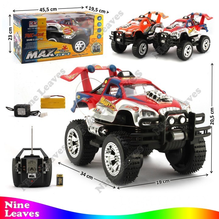 Mainan Anak RC Remote Control Mobil Jeep Max 1:12 4WD 40 Mhz Charge Max