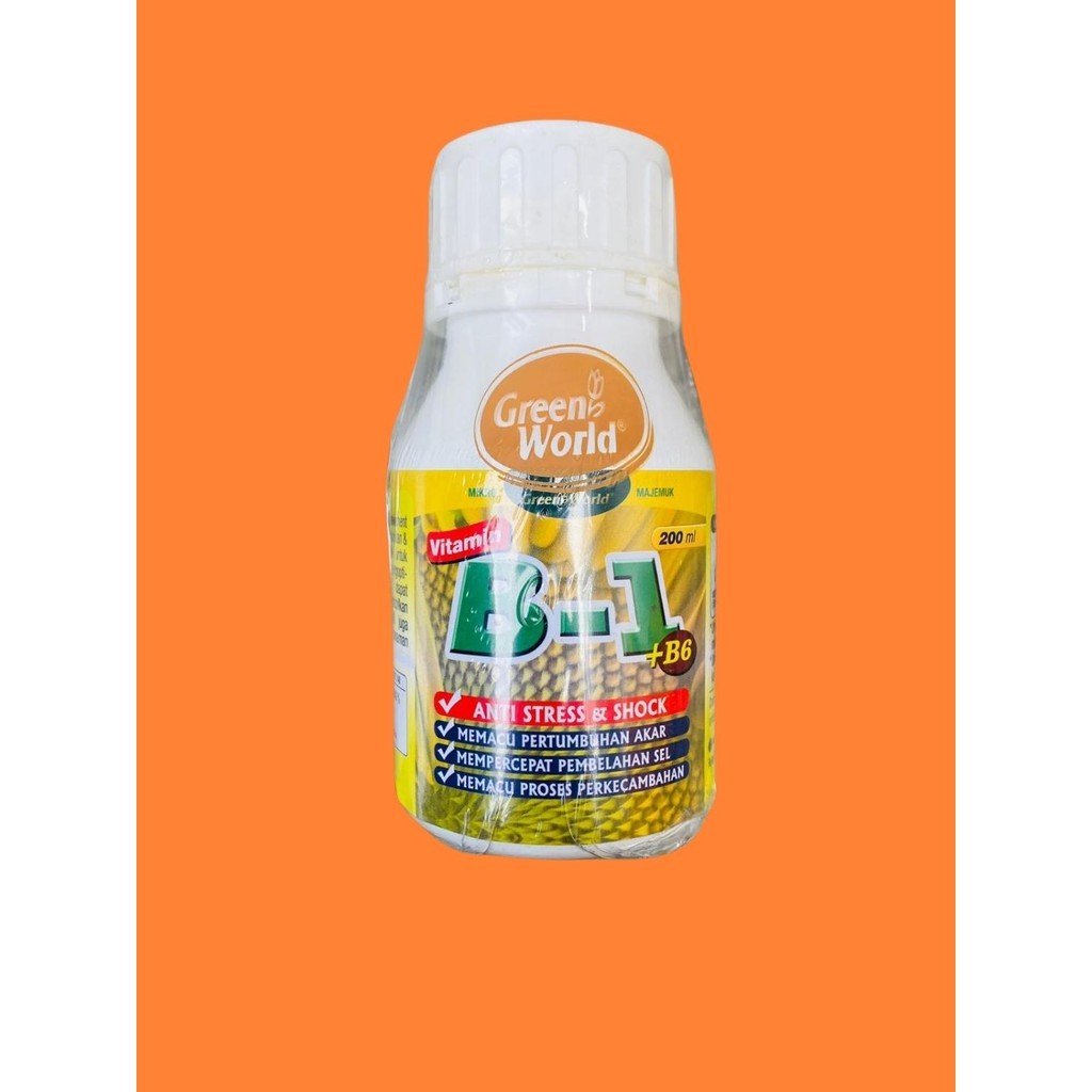 Pupuk Perangsang Akar Tanaman VITAMIN B1 + B6 Green World berat 200ml