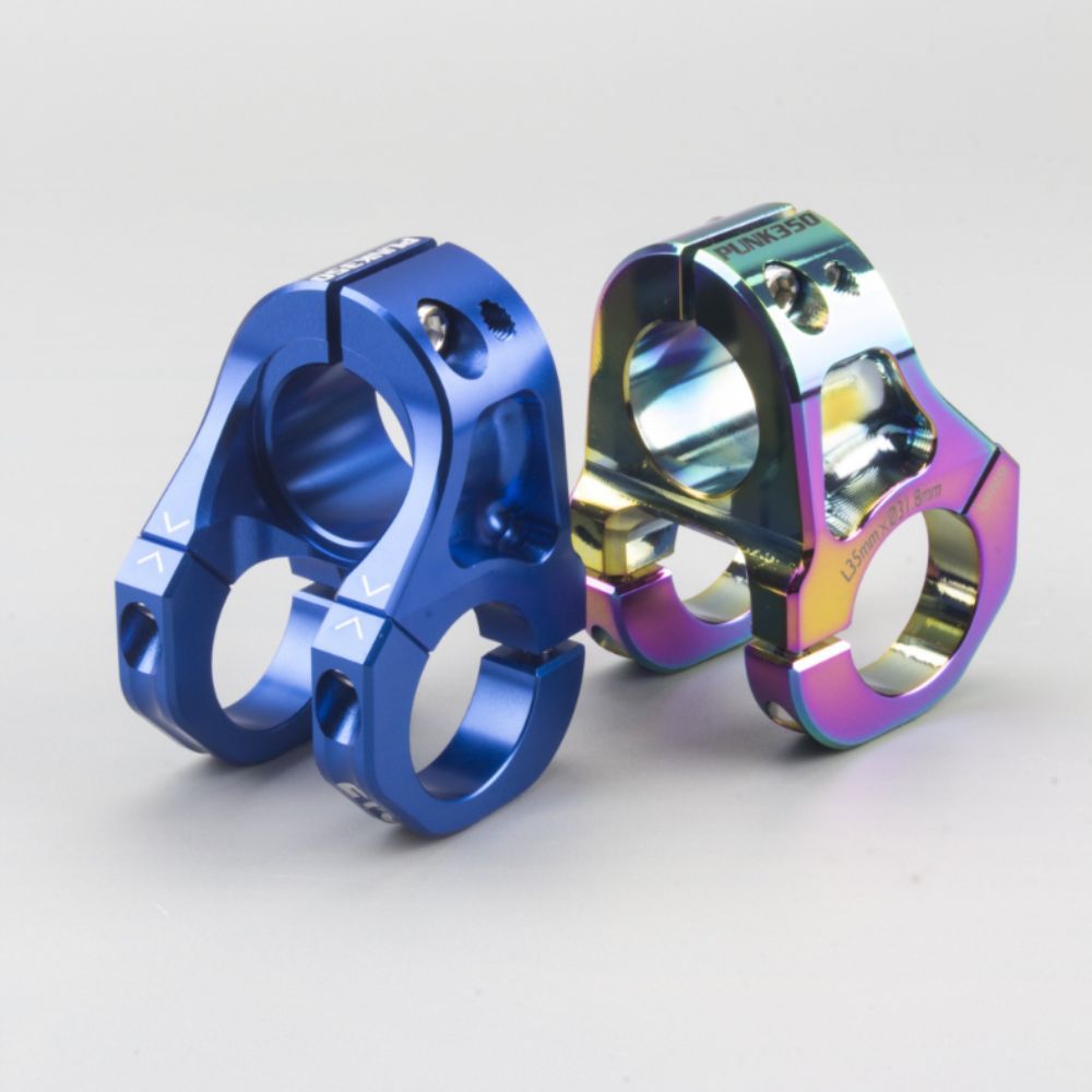 Batang Stang Sepeda CNC Anodizing, Dapat Disesuaikan, Bahan Aluminium Alloy, Batang Stang MTB Pendek