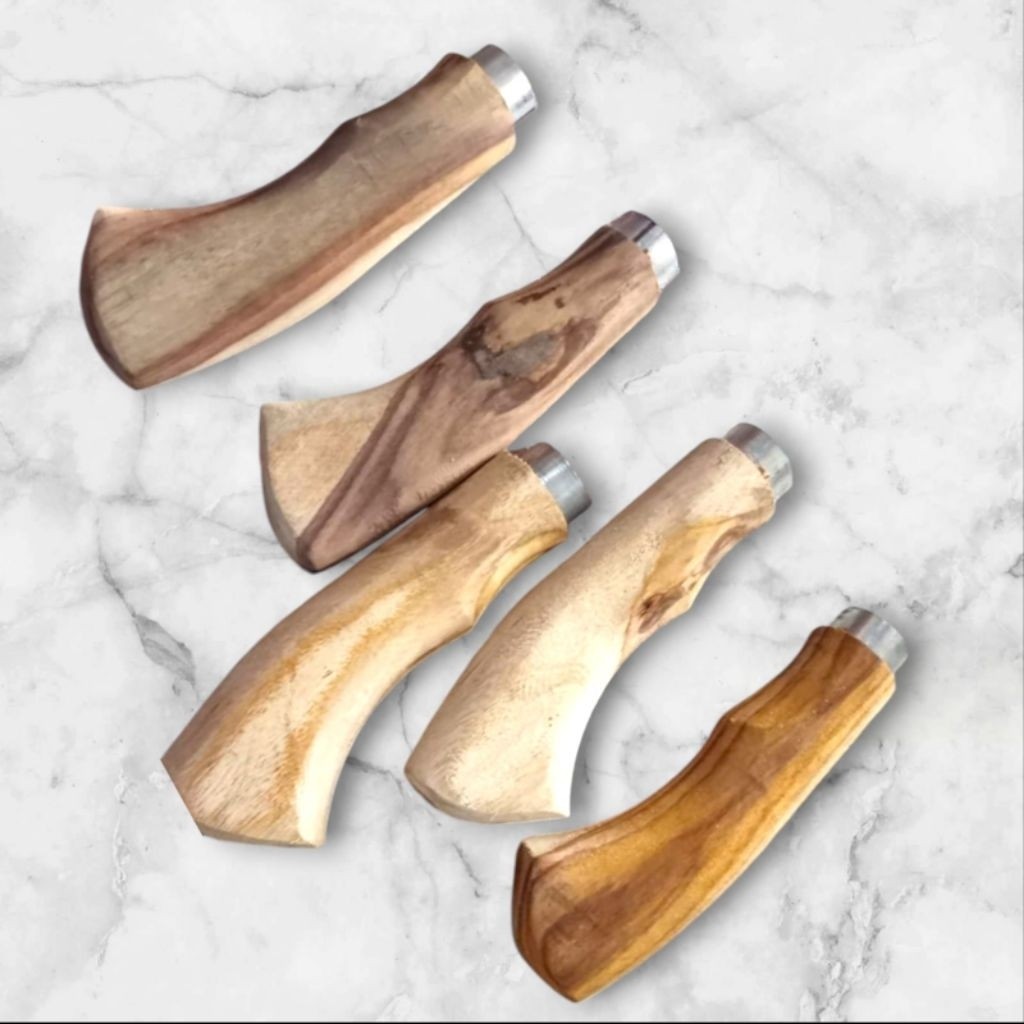 gagang golok kayu sonokeling asli gagang golok kelok dan gagang golok polos