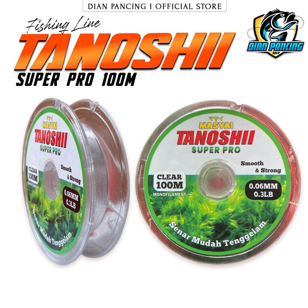 Senar Pancing TANOSHII SUPER PRO Murah Senar Micro 100 meter senar wader Lembut dan kuat