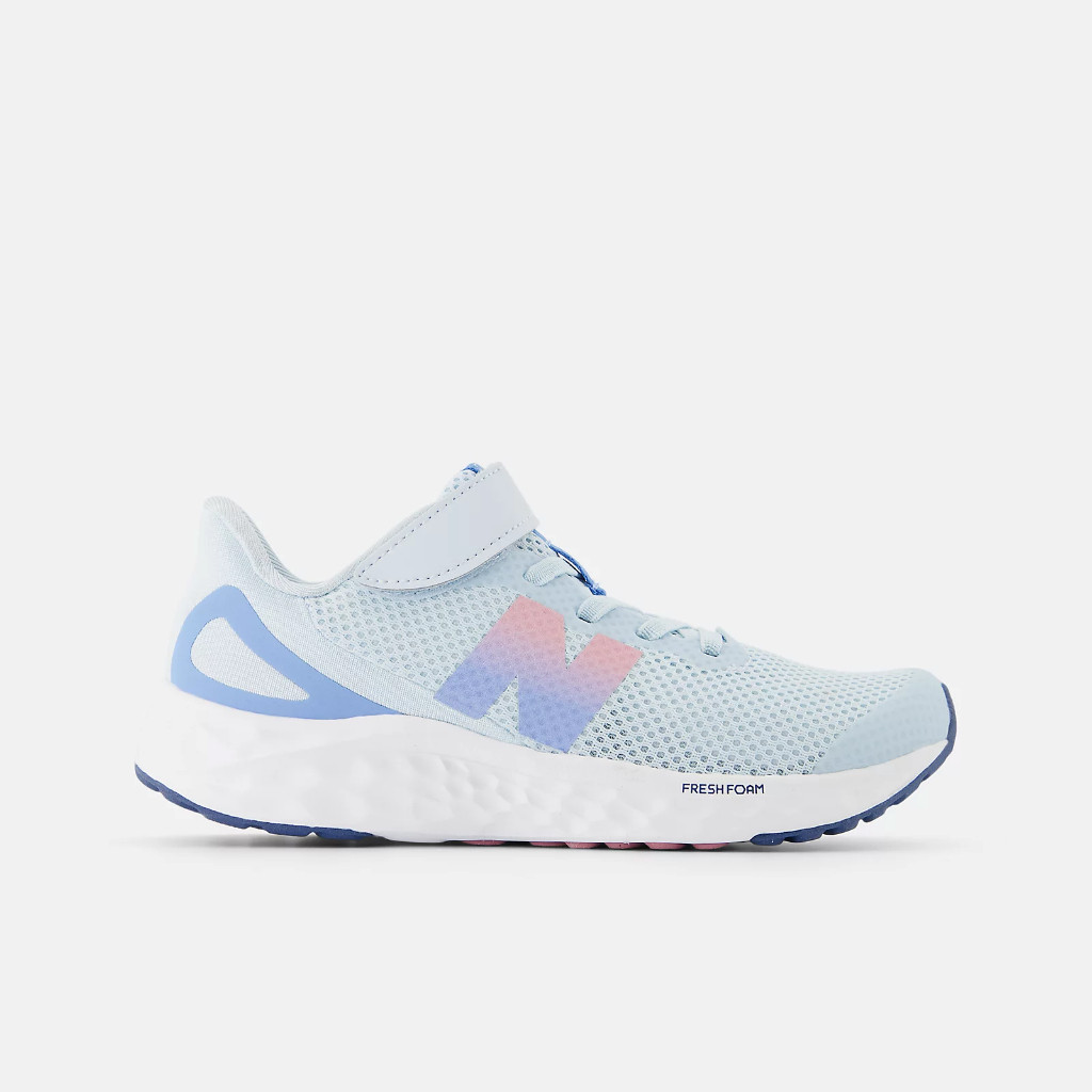 Sepatu Sneakers Anak New Balance Fresh Foam Arishi v4 Bungee Lace with Top Strap Frosted Glass with 