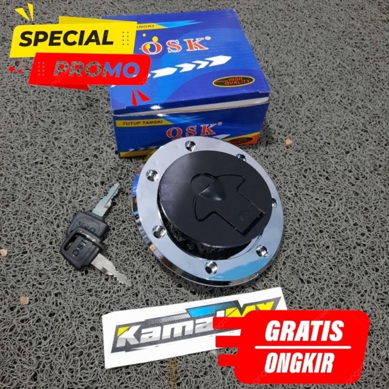 Tutup Tangki Set Kunci Anti Maling Presisi dengan Karet Seal untuk Kawasaki Ninja 150 RR