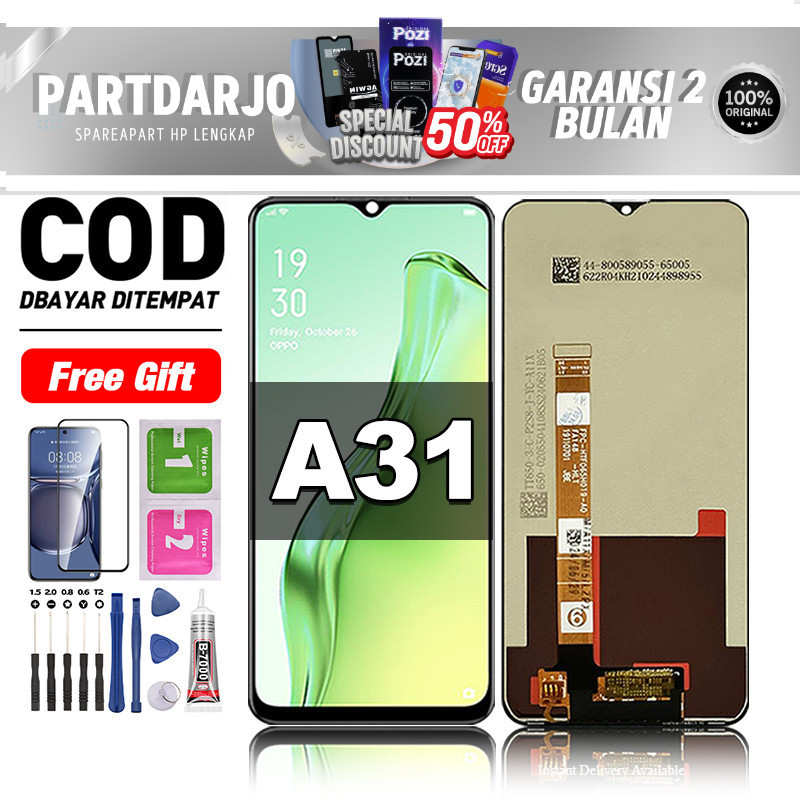 LCD For OPPO A31 Fullset hp layar Touchscreen lcd-oppo a31 Glass Touch Screen Digitizer COD -origina