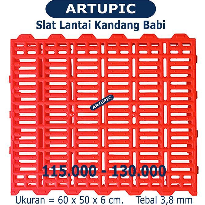 Slat Lantai Plastik Kandang Babi Artupic bisa Kambing 60x50cm ORANGE