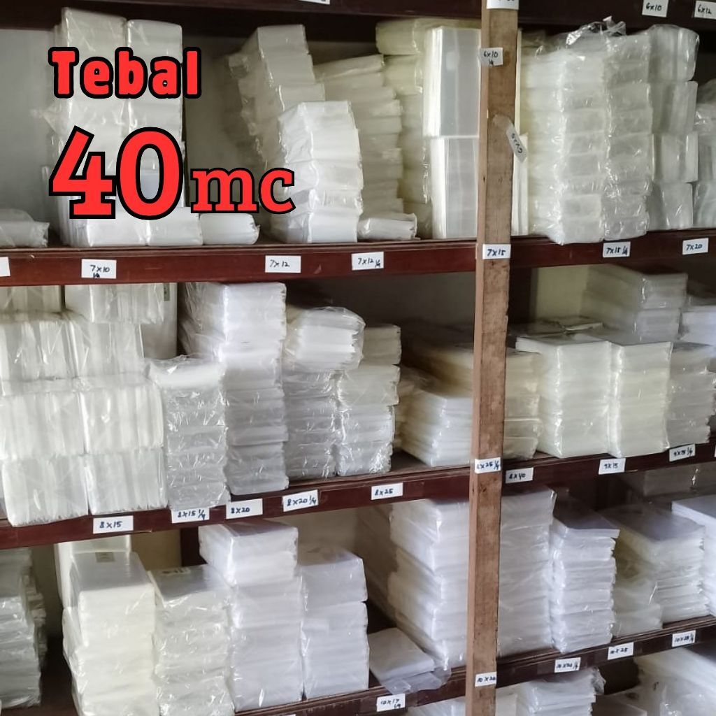 TERMURAH 1 Kg Plastik Opp Tanpa Lem Tebal 40 Micron Plastik Aksesoris Plastik Snack Plastik Opp Kaca
