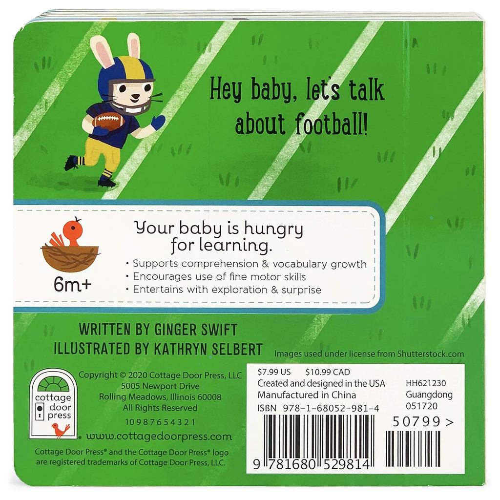 Reading Buddy - Let's Play Football A Lift-a-Flap Board Book for Babies and Toddlers, Ages 1-4 (Chun