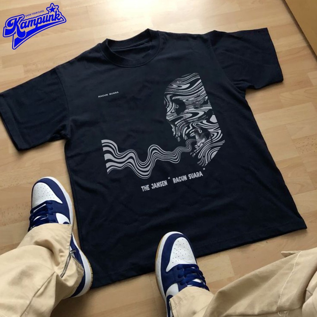 Kaos Band The Jansen Hitam dengan Desain " Racun Suara " - Premium Polyester - 228