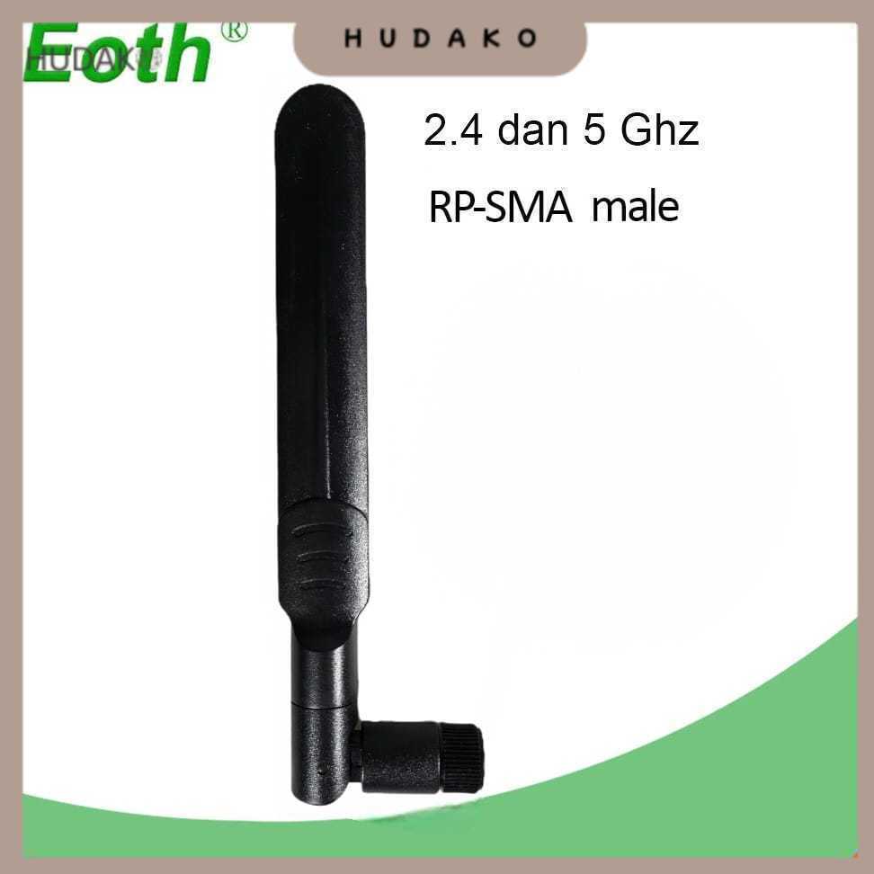 EOTH Antena Router WiFi Amplifier Dual Band 2.4 dan 5GHz RP-SMA Male