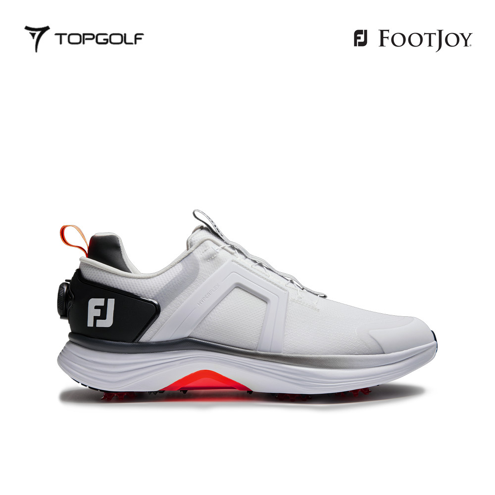 FOOTJOY SHOES 55476 FS M HYPERFLEX BOA WT/BLK/RED