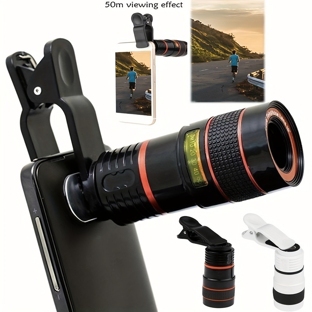 8x Telescope Telephoto Lens Lens  For Cellphone with Clips Phone Universal Optical Telescope Lens Ki