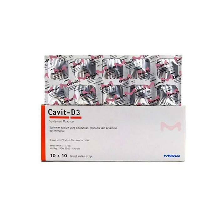 Cavit D3 3 STRIP | Suplemen Vitamin D3 | Untuk Tulang & Imunitas