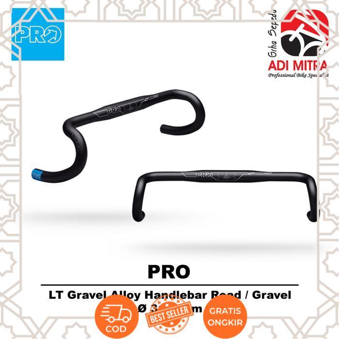 PRO LT Gravel Alloy Handlebar Road Gravel Stang Sepeda Balap Drop Bar - 420mm -Eclips