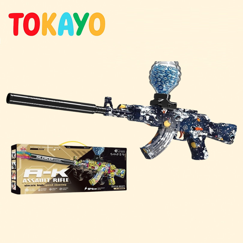 Tokayo Water Gel Blaster Otomatis Elektrik Anak Tembak Tembakan Gun Toys Mainan Anak Gell Ak47 SNI