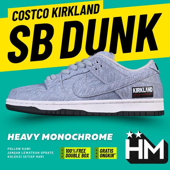 SB Dunk Low Pro QS Costco Kirkland Signature Grey Fog Sneaker IF0673-001 (Size 36-46)