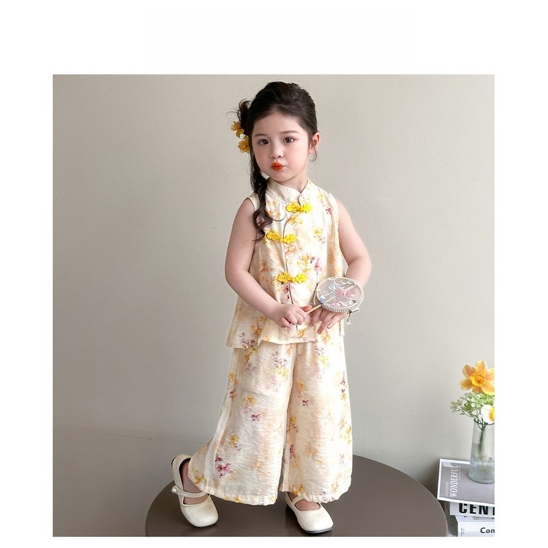 [MIMPI CIAN] Setelan Hanbok Anak Perempuan Pakaian Gaya Cina Baru Anak-anak Bayi Perempuan Tipis