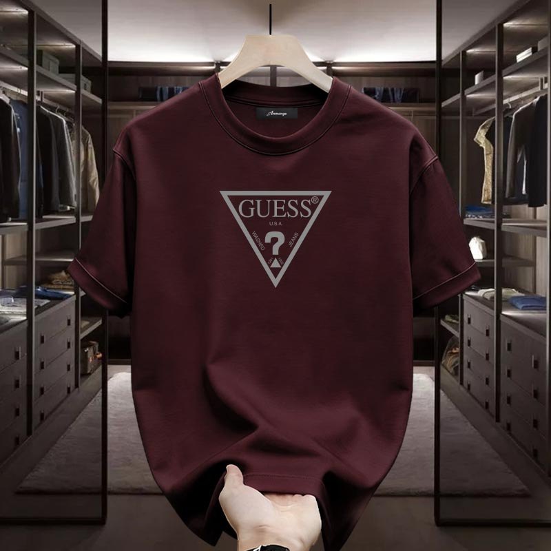 Kaos Pria Guess Original 100% Style Fashion Casual Modern Nyaman Dipakai Lengan Pendek T-shirt Premi