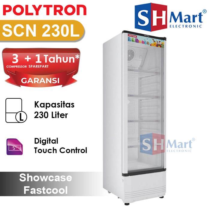 Showcase Polytron 4 Rak 280 Liter SCN-230L / SCN230L Garansi Resmi