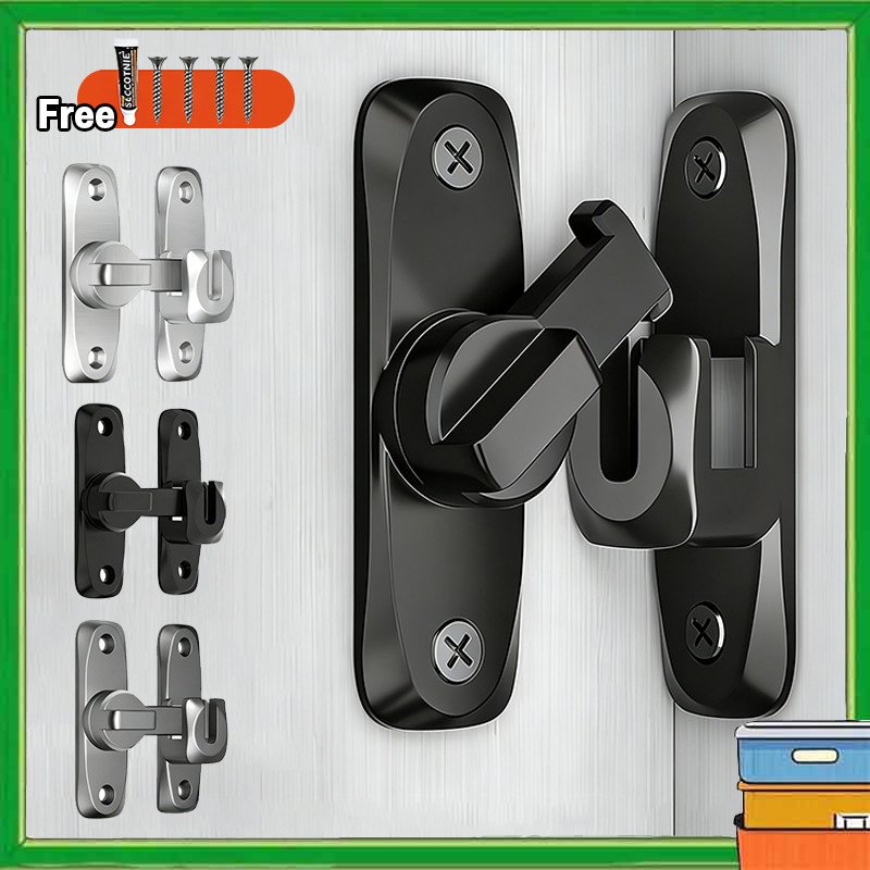 Grendel Kait Sliding Kunci Sudut Lurus 90° 180° Grendel Pintu Kunci Sudut Siku Kait Slot Jendela Sta