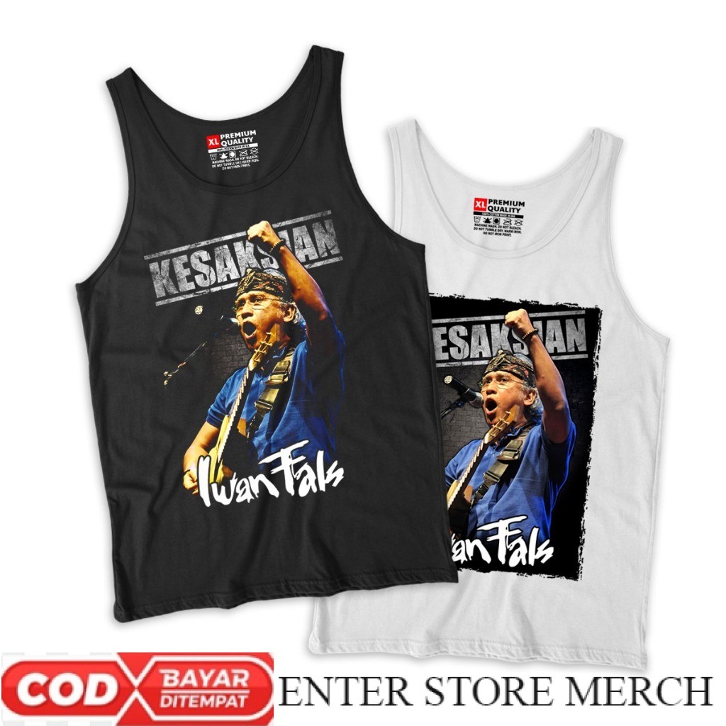 ENTERSTOREMERCH  tshirt Lekbong Oblong Iwan Fals Kesaksian | kaos Lekbong Iwan fals bahan Katun | ba