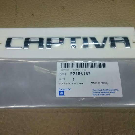 Emblem Chevrolet Captiva / Tulisan CAPTIVA