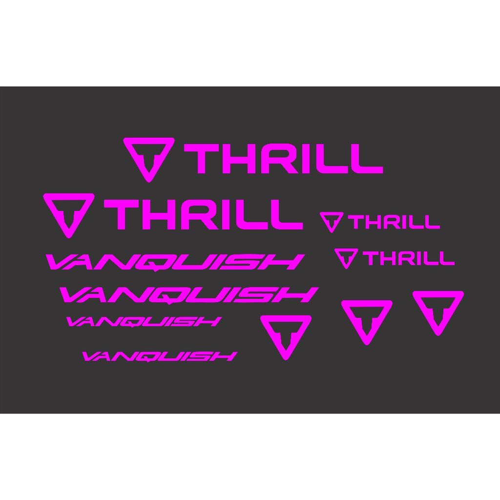 stiker sepeda thril vanquish cutting