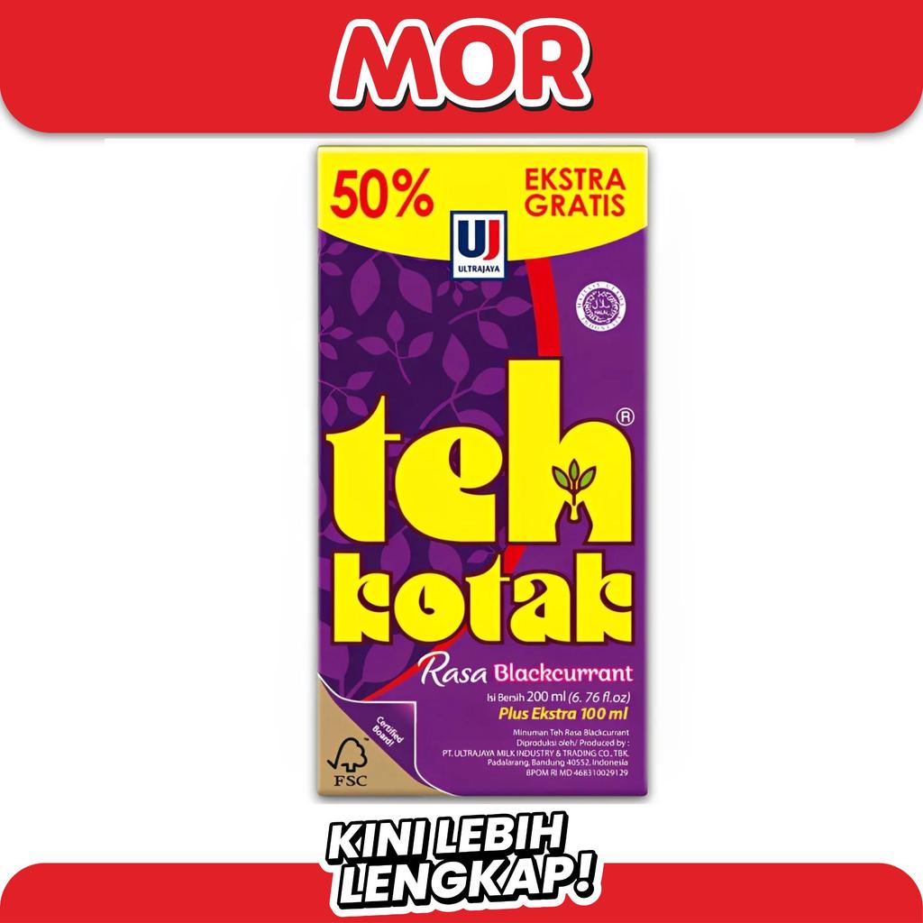 ULTRA TEH Kotak Rasa Blackcurrant 200 ml - Minuman Teh Buah Segar