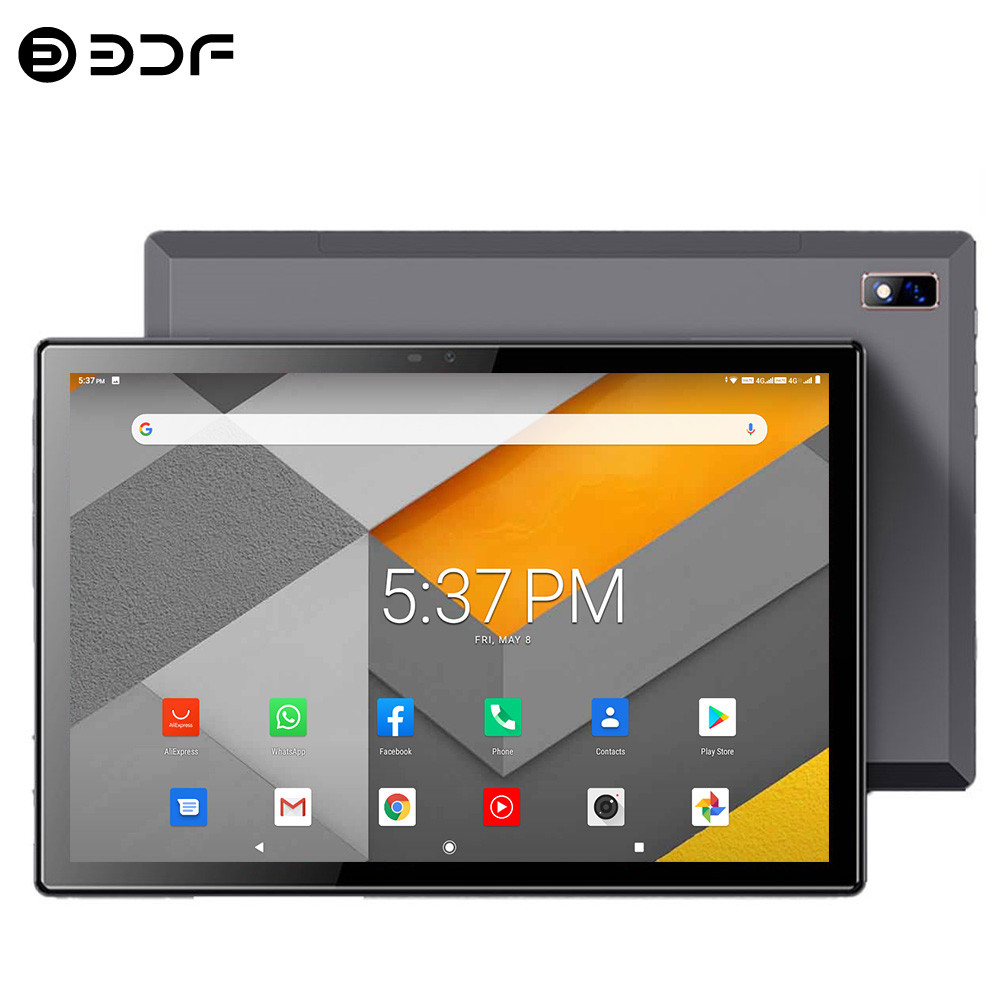 BDF New 10.1 In Octa Core Android 12 Tablets 4G Network Dual SIM 8GB RAM 256GB ROM WiFi Google Play 