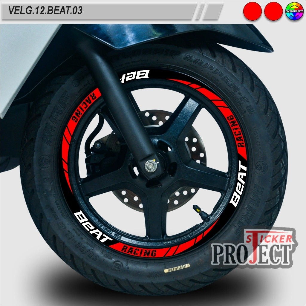 STICKER VARIASI VELG MOTOR SEMUA TYPE RING 12 BEAT VELG.12.BEAT.03