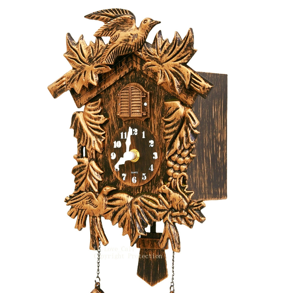 14inch Cuckoo Clock Living Room Wall Clock Bird Cuckoo Wall-watch Unicorn Festive Christmas Gift Tim